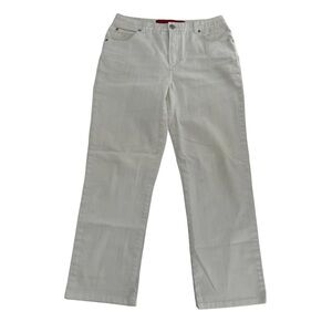 Gloria Vanderbilt White Straight Leg Jeans Size 8 Petite Women’s